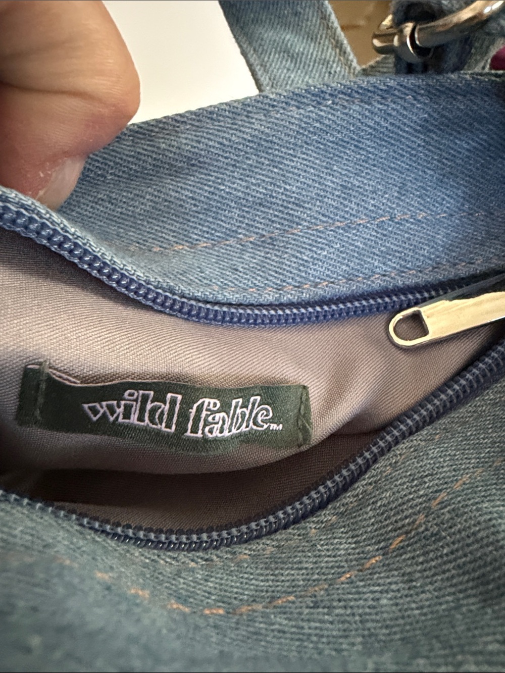 wild fable Denim Mini Tote Crossbody - Blue - Picture 2 of 3